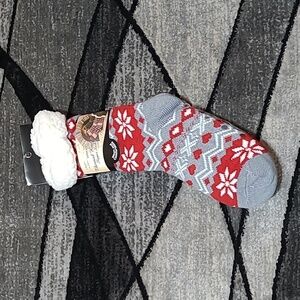 FASHION BY MIRABEAU SUPER SOFT SHERPA THERMAL KNIT SLIPPER SOCKS PRICE FIRM